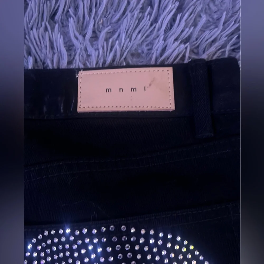 MNML Skeleton Rhinestone Pants - Picture 3 of 3
